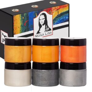 Set vopsea acrylic metalic Sudor Monalisa 6x125ml