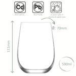 Set 6 pahare 590ml Model LAV Gaia, pentru apa, suc, mixuri de cafea, limonada, fresh-uri sau deserturi - imagine 6