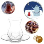 Set 6 pahare cu 6 farfurioare 165ml Model LAV Alya pentru ceai, cafea, espresso - imagine 7