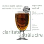 Set de 6 pahare cu picior 590ml Model LAV Empire pentru apa, bere, suc sau ceai cu gheata - imagine 6
