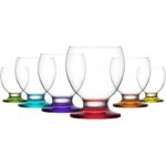 Set 6 Pahare, Calitate Extra, Fund Color, Model Lav Nectar, 280ml