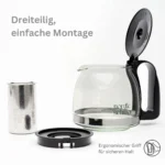 Cana Ceai Nordic 1250ml, Design Elegant si Capacitate Generoasa - imagine 4