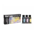 Set Pastel Mastermix, Rich, 6 Culori Pastel, 6 x 60 ml, Vopsea Acrilica pentru Pictura si Artizanat
