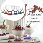 Set 6 Cupe Premium, Model Destina Rainbow, LAV, pentru Inghetata si Deserturi, 285 ml - imagine 4