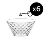 Set 6 Boluri, pentru Deserturi, Gustari si Salate, LAV, Model Artemis, 330 ml