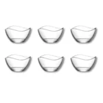 Set 6 Mini Boluri din Sticla Premium, Calitate Extra, Model Vira, LAV, 65 ml - imagine 2