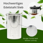 Cana Ceai Nordic 1250ml, Design Elegant si Capacitate Generoasa - imagine 5