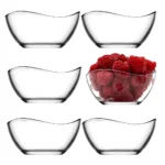Set 6 boluri Model Vira 215ml pentru sosuri, salate, biscuiti, dulciuri, fructe, mic dejun