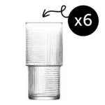 Set 6 Pahare Longdrink, LAV, Model Helen, Extra Calitate, Design Elegant si Modern, 400 ml