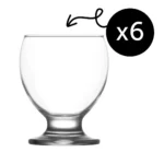 Set 6 Pahare Premium, Model Teo, LAV, pentru suc, cocktailuri si bauturi racoritoare, 250 ml
