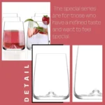 Set 6 Pahare Premium, LAV, Model Terra, 475 ml, Transparent - imagine 3
