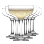 Set 6 pahare cu picior 235ml Model LAV Misket, pentru sampanie, cocktail, desert, vin spumant
