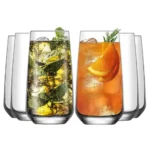 Set 6 pahare 480ml Model LAV LAL pentru apa, limonada, ceai cu gheata, bauturi racoritoare
