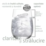 Set 6 pahare 590ml Model LAV Gaia, pentru apa, suc, mixuri de cafea, limonada, fresh-uri sau deserturi - imagine 5