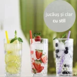 Set 6 pahare 356ml Model LAV Odin pentru apa, suc, limonada, frappe - imagine 8