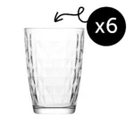Set 6 Pahare Premium, Calitate Extra, Model Artemis, LAV, pentru Longdrinks, 415 ml