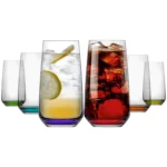 Set 6 Pahare, Model LAL, LAV, pentru Apa, Limonada, Ceai cu Gheata si Bauturi Racoritoare, 480 ml - imagine 6